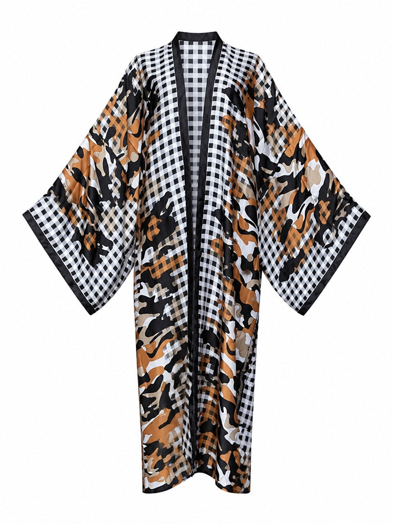 Adventurous Print Boho Kimono-4