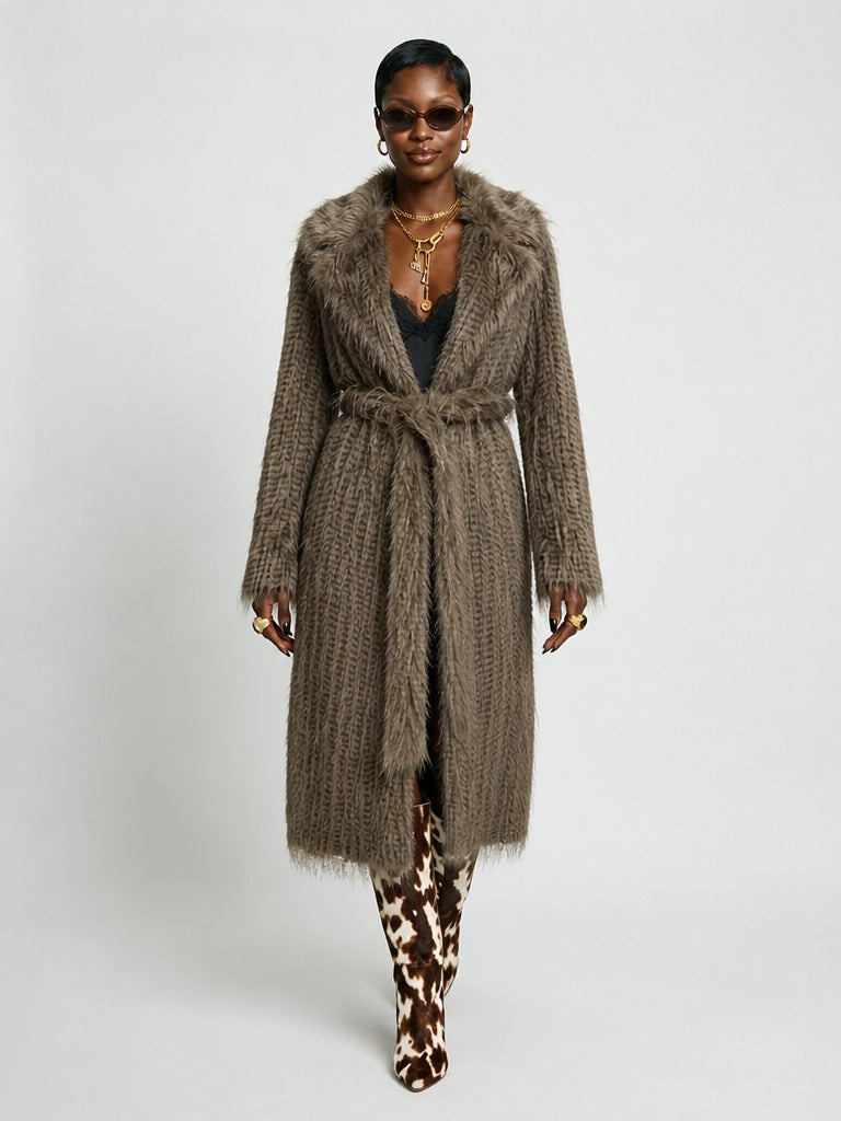 Confident Faux Fur Shaggy Coat-3