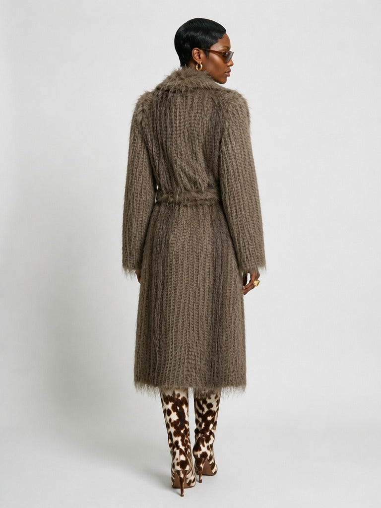 Confident Faux Fur Shaggy Coat-2
