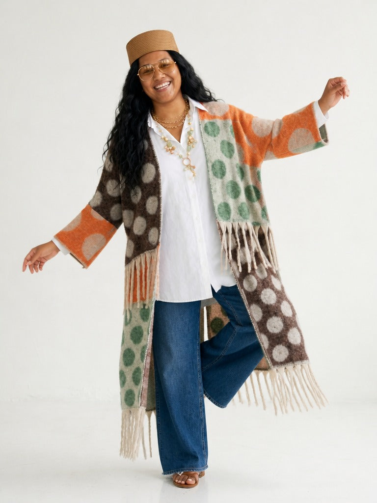 Wanderlust Tassel Geometric Cardigan-3