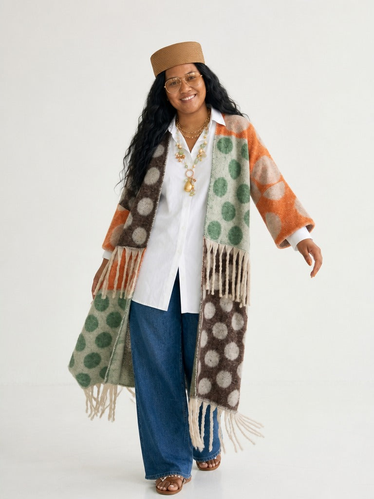 Wanderlust Tassel Geometric Cardigan-1