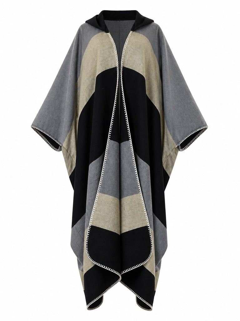 Wanderlust Striped Hooded Kimono-4