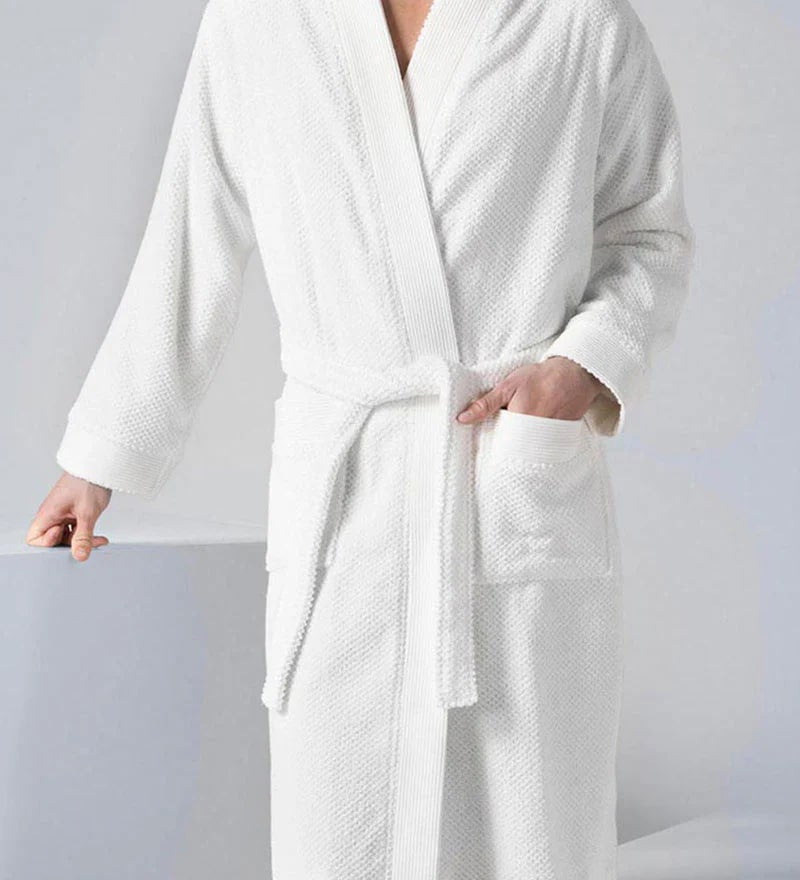 Men's Organic Turkish Terry Cloth Kimono Bathrobe-5