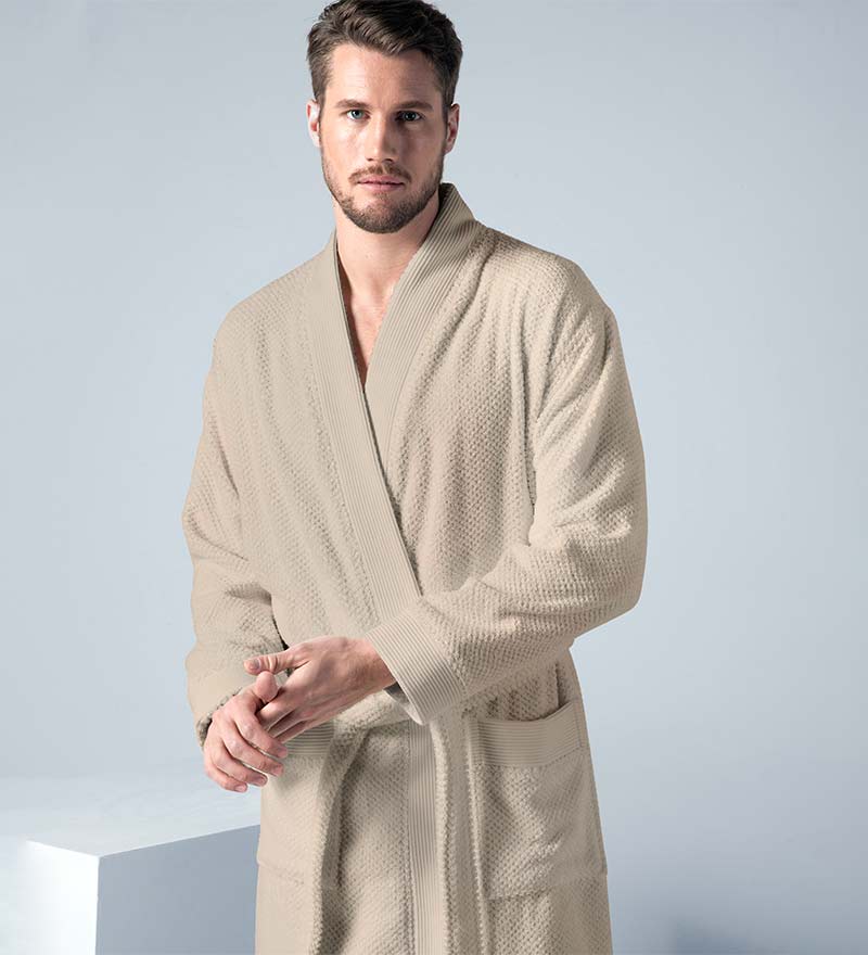 1033 Men's Terry Cloth Kimono Robe - Clearance