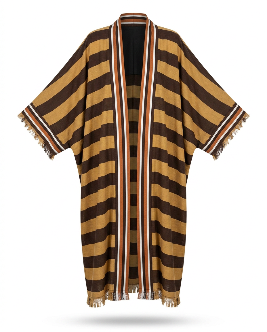 Wanderlust Striped Boho Kimono-1