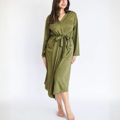 Ladies’ Bamboo Robe | Olive-0