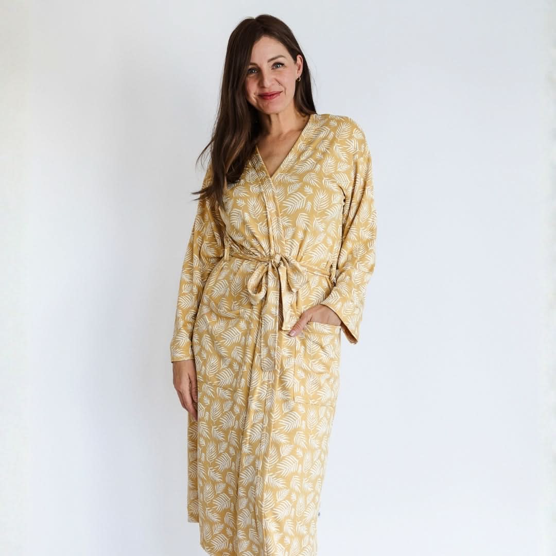 Ladies’ Bamboo Robe | Olive-4