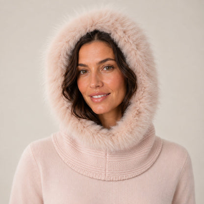 CASHMERE HOOD WITH FUR-7