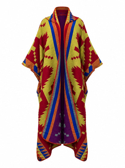 Wanderlust Geometric Hooded Kaftan-8