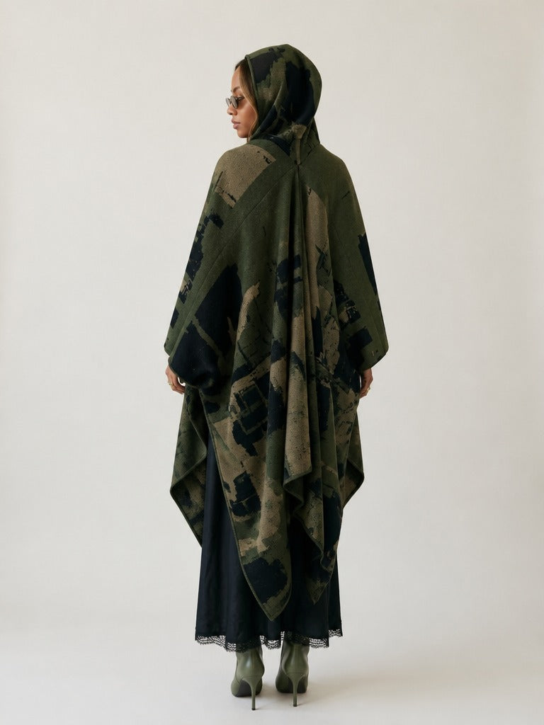 Fearless Printed Hooded Kaftan-1