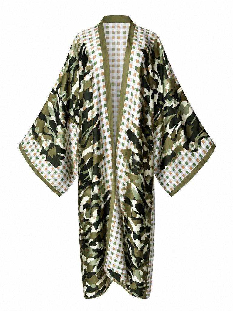 Adventurous Print Boho Kimono-5