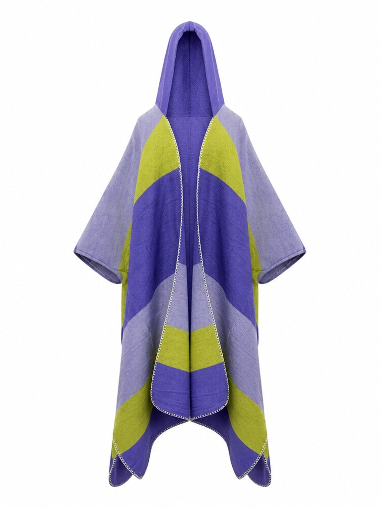 Wanderlust Striped Hooded Kimono-7