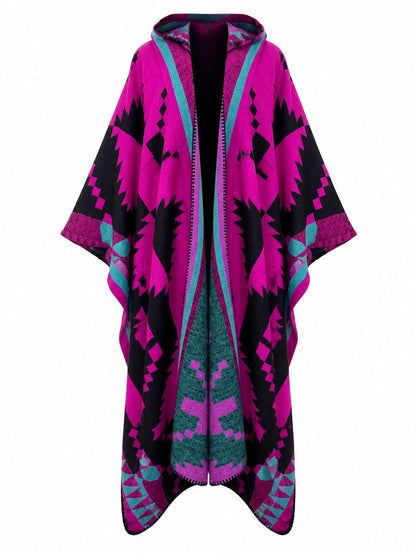 Wanderlust Geometric Hooded Kaftan-7