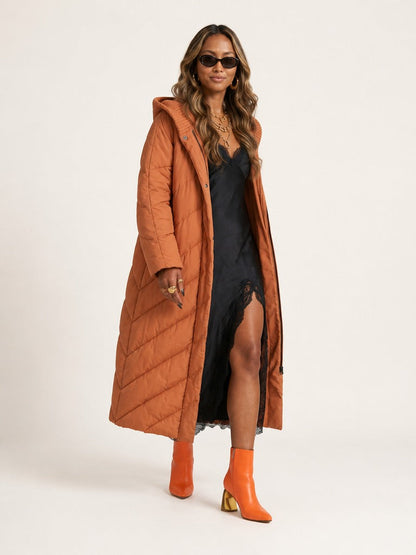 Boundless Oversized Hooded Puffer Jacket-0