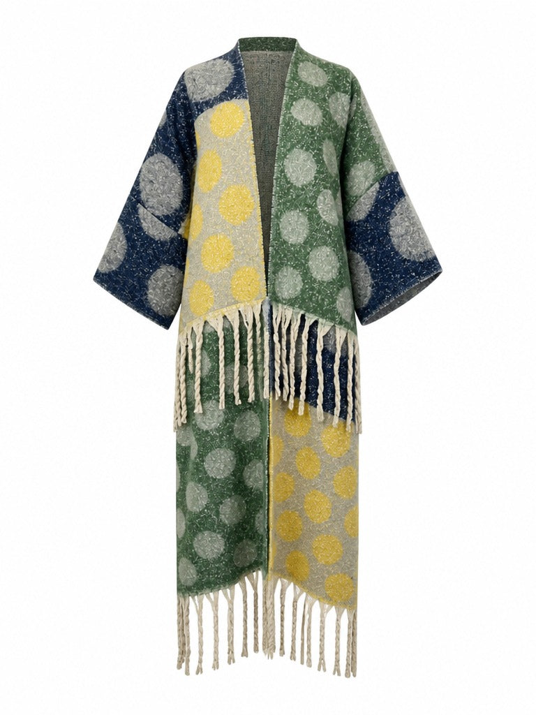 Wanderlust Tassel Geometric Cardigan-5