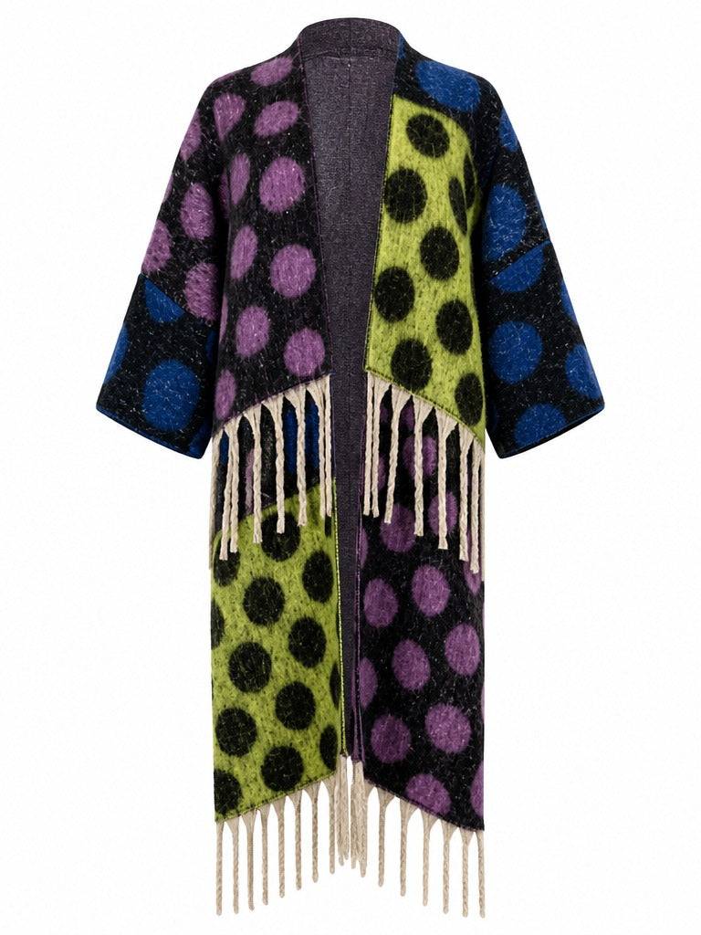 Wanderlust Tassel Geometric Cardigan-6