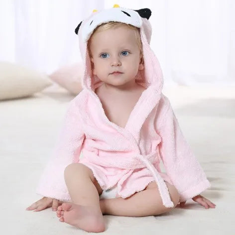 Bathrobe baby animal shape-7