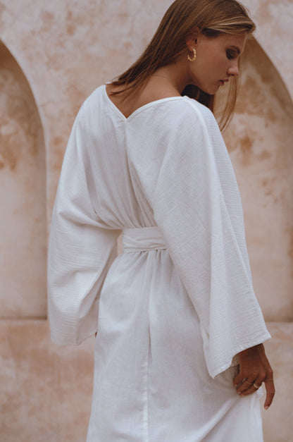 Hana Linen Kimono Dress-2