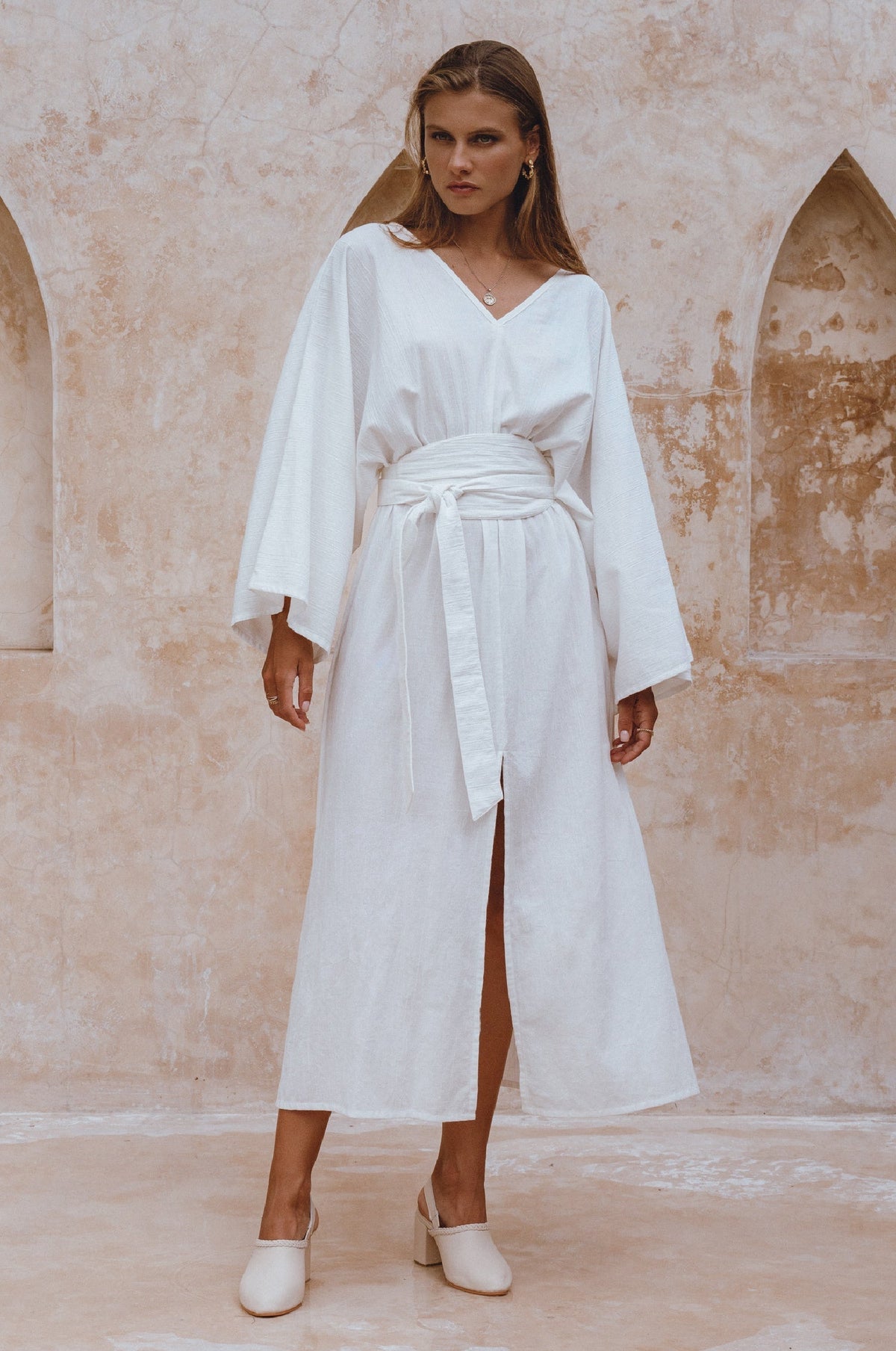 Hana Linen Kimono Dress-4