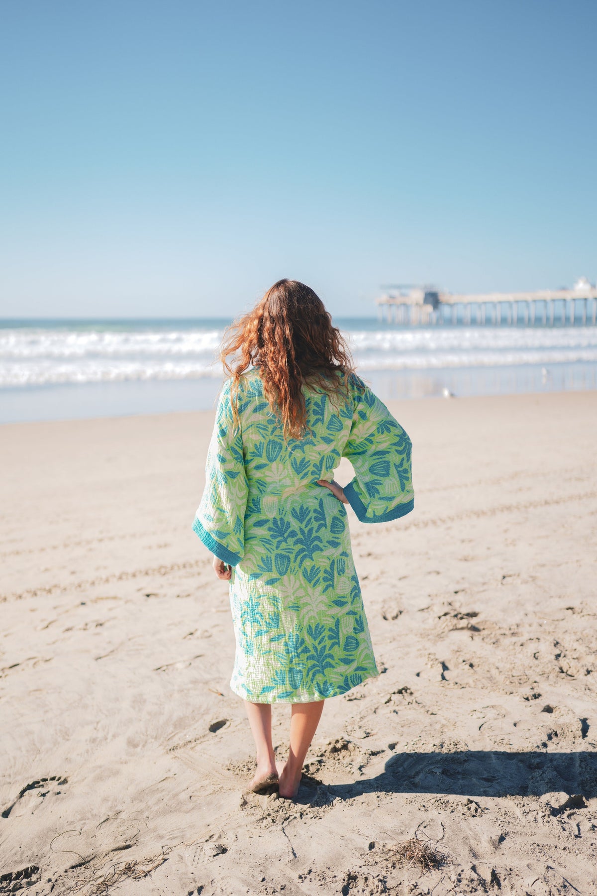 Muslin Cotton Kimono Bathrobe – 100% Turkish Cotton Unisex Muslin Kimono Robe (One Size)-1