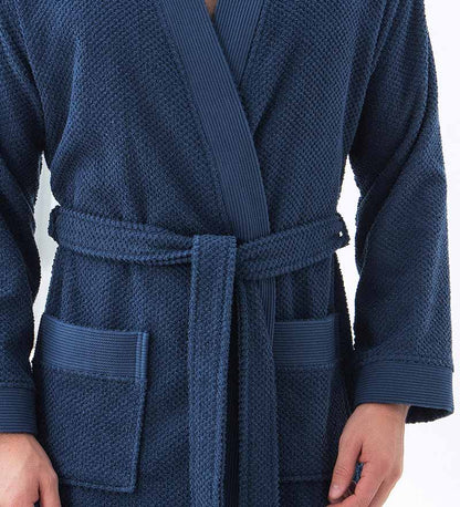 Men's Organic Turkish Terry Cloth Kimono Bathrobe-6