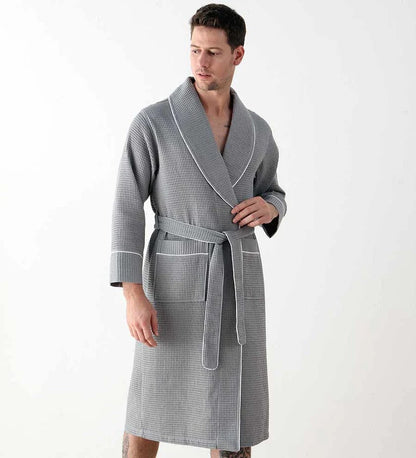 Men's Luxury Waffle Hotel Robe-0
