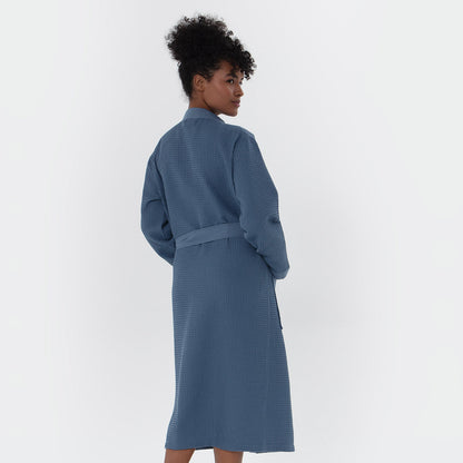 1039 Women’s Lightweight Kimono Waffle Spa Robe