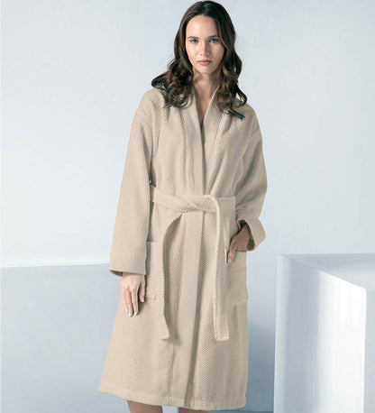 Women's Terry Cloth Kimono Robe - Clearance-0