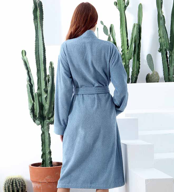 1034 Women’s Luxury Turkish Cotton Terry Kimono Bathrobe