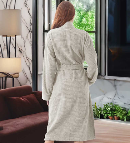 1034 Women’s Luxury Turkish Cotton Terry Kimono Bathrobe