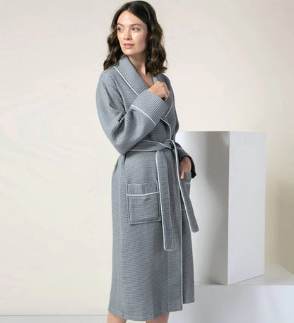 1032 Women's Full Length Waffle Hotel Robe