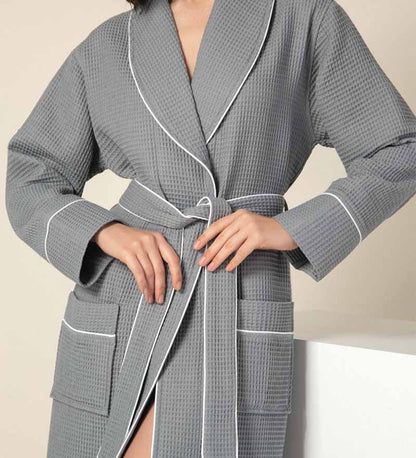 1032 Women's Full Length Waffle Hotel Robe