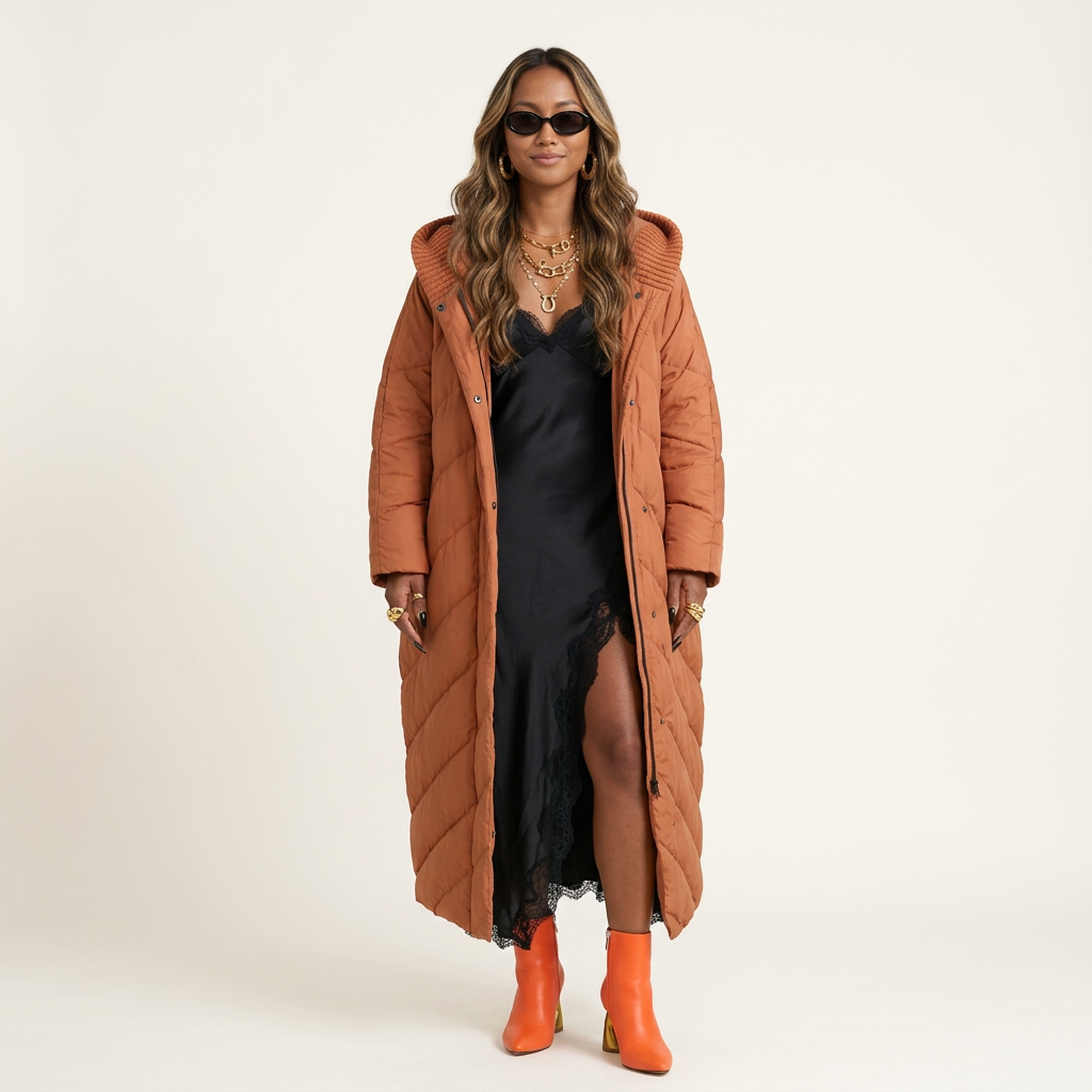 Boundless Oversized Hooded Puffer Jacket-3