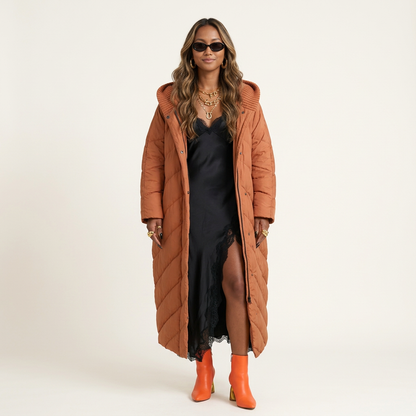Boundless Oversized Hooded Puffer Jacket-3