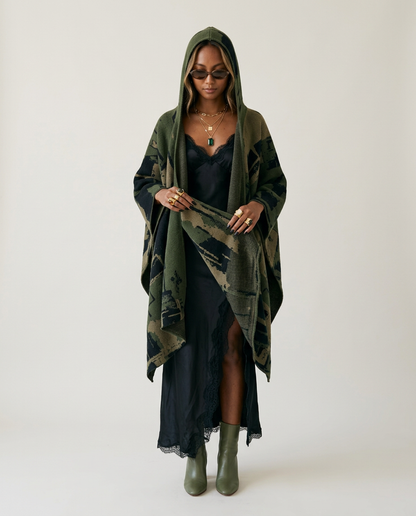 Fearless Printed Hooded Kaftan-2